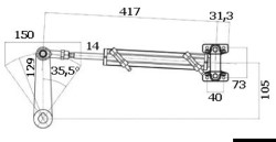 Kit Ultraflex direcție hidraulic Gotech bord